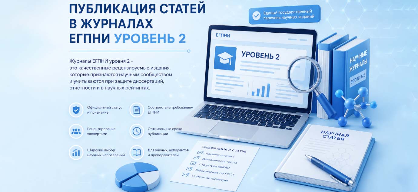 Публикация статей в журналах ЕГПНИ Уровень 2